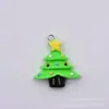 Pingente de resina de Natal simulação boneco de neve árvore de Natal velho homem bolsa chaveiro pingente acessórios DIY