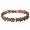 Pulsera Magnética Popular Transfronteriza Europea y Americana con Forma de Mariposa de Cobre Rojo Antiguo para Mujer, Pulsera de Pareja Desmontable Retro Literaria de Moda