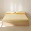 Sábana Bajera de Algodón de Fibra Larga de Xinjiang, Pieza Única, Algodón Puro, Todo Algodón Satén, Cubre Cama, Protector de Colchón, Funda de Ropa de Cama