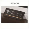 1 Peça Placa Wifi de Cristal, Placa de Porta Temática de Natal, Placa de Desejos, Placa de Porta Temática de Feriado