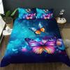 Funda Nórdica Estampada de Mariposa Azul Mandala Bohemio Transfronteriza Decoración de Ropa de Cama para Dormitorio Habitación de Huéspedes