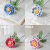 Nova Flor de Peônia Tricotada à Mão Flor de Lã Nova Simulação Produto Acabado Casamento Aniversário Decoração de Casa Atacado Transfronteiriço