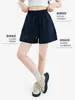 Pantalones Casuales de Verano Sueltos, Transpirables, de Secado Rápido, de Cintura Alta para Mujer, Shorts Finos Versátiles Adelgazantes