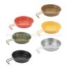 Tigela de neve colorida multicolorida mil ventos, utensílios de mesa de acampamento requintados, tigela de aço inoxidável empilhável leve e portátil, utensílios de cozinha para acampamento