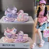 Sandalias de Niña Verano Zapatos de Playa para Niños 2026 Nuevas Dibujos Animados Zapatos de Princesa para Niñas Suela Suave Antideslizante Sandalias Casuales