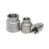 Acero inoxidable 304 reductor alambre interior exterior cabeza grande pequeña alambre exterior diente exterior pasante reductor hexagonal exterior adaptador de alambre exterior 3 puntos
