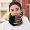 Cálido de cuello de polar oriental con bloques de color, estilo coreano, para otoño e invierno, versátil, unisex, diseño nuevo, con forro polar añadido y grosor extra
