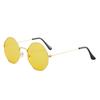 Gafas de sol octogonales de polígono de moda, pequeñas, frescas, para estudiantes, espejo decorativo fotográfico, gafas de color caramelo irregulares