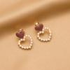 Pendientes vintage de clip sin orificios, de alta gama, para mujer, de estilo nicho, combinables con todo, de Corea del Sur, elegantes, con clip de perla.