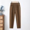 Nuevos Pantalones de Pana de Primavera y Otoño para Madres de Mediana Edad y Mayores Pantalones Harlan para Mujeres de Mediana Edad Pantalones de Cintura Alta Casual Tallas Grandes