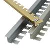 Tira de Borde para Piso de Madera de Aleación de Aluminio Tira de Umbral en Forma de I Tira de Borde de Piso Flexible Tira de Hebilla T Anti-Caída para Azulejo de Cerámica
