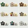 Botones metálicos de flor con pedrería tipo gota de agua de alta gama para abrigos de lana y suéteres, botones decorativos para piel de visón, botones cosidos a mano