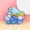Ímãs de geladeira macios de PVC personalizados para museus, atrações turísticas culturais e criativas, ímãs de geladeira de cidades e lembrancinhas de viagem personalizadas