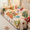 Conjunto de sofá simples de desenho animado de outono e inverno Capa de sofá de cachorro fofo Toalha de sofá de pano Capa de sofá antiderrapante resistente à sujeira de uma peça
