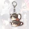 Llavero acrílico de Anime Attack Giant Mikasa Long Allen con colgante de acrílico