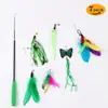 Cabeza de Repuesto Popular para Caña de Juguete para Gatos con Plumas Flotantes Grandes y Cascabel, Accesorios para Caña de Juguete Teaser para Gatos al por Mayor