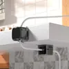 Organizador de Cables Magnético para Escritorio, Soporte para Cables de Datos y Carga de Teléfono, Pinza para Cables, Gancho para Enchufes para Uso en Casa