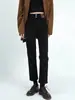 Jeans holgados de pierna recta para mujer, primavera, otoño, invierno 2025 modelo nuevo, de cintura alta, adelgazantes, jeans de pierna recta para personas menudas