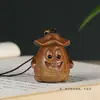 Colgante de Mascota de Dibujos Animados Estrella de Mar Patrick Talla de Madera Arcoíris Cadena Creativa para Teléfono Móvil Llavero de Coche Joyería Versátil de Sándalo