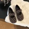 Zapatos Mary Jane de lunares retro de moda para mujer, colección otoño 2026, de suela blanda, antideslizantes, planos, de una sola correa, zapatos casuales para mujer