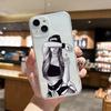 Adequado para iPhone 15 Exportação Novo Café Moda Menina Pintada à Mão Capa de Celular Menina Capa de Celular