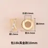 Pulsera de cristal de oro de 18 quilates, cuentas espaciadoras, accesorios, almohadillas espaciadoras de colores, collar de perlas DIY, accesorios para pulseras, cadena de hierro, otros