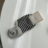 Corea del Sur Dongdaemun Calcetines de Barco Rayados para Mujer Silicona Antideslizante y No se Caen Calcetines Finos de Verano Calcetines Invisibles Simples para Mujer