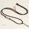 Cordón para Colgante de Cuentas de Jade Tejido a Mano con Jade y Cera de Abeja, Estilo Chino Nuevo Cordón de Collar Ajustable DIY para Hombres y Mujeres, Al por Mayor