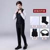 Traje de chaleco para niño, atractivo traje británico para niños pequeños, pasarela, actuación de piano, disfraz para niños medianos y grandes, vestido de presentador