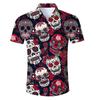 Moda verão estação independente item mais vendido padrão Havaí beira-mar roupas masculinas impressão 3D gola cubana camisa masculina loja de fábrica