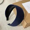 Faixa de cabelo larga estilo ins coreano para mulheres com estrelas e bolinhas, faixa para cobrir a linha do cabelo, acessório de cabelo para fazer o rosto parecer menor
