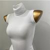 Top corto sin mangas de estilo Trendy Pure Desire con cuello medio alto y corte ajustado para mujer