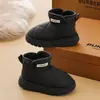 Botas de Neve Infantis Pato Amarelo Meninos Inverno Novo Estilo Veludo Espessado Sapatos de Inverno Impermeável Antiderrapante Meninas Neve Sapatos de Algodão