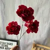 Simulación Boda China Nueva Arreglo de Boda Arreglo Rojo Fondo Rojo Material de Flores Banquete de Bodas de Nicho Arte Floral de Simulación