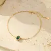Bajo el Árbol Banyan Pulsera de Plata de Ley S925 Vintage Francés con Piedras Preciosas para Mujer, Lujosa y Exquisita, Chapada en Oro, Joyería de Mano Simple