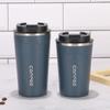 Copo Térmico Simples de Aço Inoxidável a Vácuo Versão Coreana para Homens e Mulheres Portátil Segunda Geração Copo de Café Presente Copo de Água para Carro Pode ser Atacado