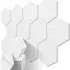 Fundo Adesivo Hexagonal Painel Acústico Autoportante Hexagonal Painel Absorvente de Som de Fibra de Poliéster Criativo Redução de Ruído na Parede de Poliéster
