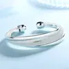 Fábrica de Joyería Weihua Joyería Coreana de Plata Pulsera de Malla de Doble Alambre Chapada en Plata Pulsera de Moda Pulsera de Doble Borde Ligero para Mujer