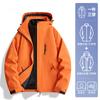 Chaqueta Luo Duo para Hombre 2025 Nueva Primavera y Otoño Juvenil Exterior Impermeable y Cortavientos Chaqueta Tres en Uno para Hombre