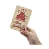 Porta-dinero de madera transfronterizo tarjeta de regalo empaque de efectivo color madera regalo de dinero recuerdo de viaje para niños porta-dinero de madera