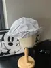 Novo Boina Artística Listrada de Algodão e Linho Estilo Japonês para Mulheres, Boina Newsboy Emagrecedora para Primavera e Verão, Tendência de Chapéu de Pintor Retrô
