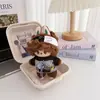 Conjunto de ropa para muñeca Labubu vintage de barbería, compatible con muñecas Labubu de 1ª, 2ª y 3ª generación, incluye un chal y una chaqueta de repuesto