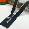 Zíperes Ykk em Estoque, Não. Zíper Fechado de Metal Níquel Cobre Branco, Três Cabeças de Zíper para Escolher, 15-30cm