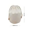 Fondo Redondo Bolsa de Tela Original Bolsa Interior Rollo de Papel Bolsa de Lona Bolsa para Arroz Bolsa para Empaque de Té Cordón Cordón