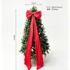 Laço Grande de Tecido Brilhante com Duas Orelhas para Festa de Casamento Aniversário Evento Decoração Decoração de Árvore de Natal Laço