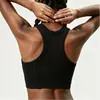 Chica Hot Americana Tirantes Ropa de Yoga Chaleco Deportivo Verano Mujer Estilo Corto Se Puede Usar Afuera Sin Mangas Espalda Fitness