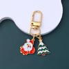 Chaveiro de Natal Árvore de Natal Alce Pingente de Floco de Neve Pingente Meninas DIY Acessórios para Bolsa Fone de Ouvido