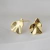 Aretes de Tuerca de Aguja de Plata Irregulares Vintage con Personalidad para Mujer, Estilo Minimalista Suave, Aretes Brillantes de Nicho a la Moda