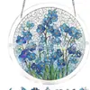 Nova Decoração de Janela Pendurada Captadora de Luz de Quebra-Cabeça Acrílico da Amazon, Cena Colorida do Rio Moonlight, Decoração de Janela de Jardim 8
