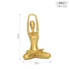 Figura de Yoga em Pedra Arenito Nórdica Ornaments Decorativos para Sala de Estar, Sala de Jantar, Móvel de TV e Decoração de Clube de Saúde